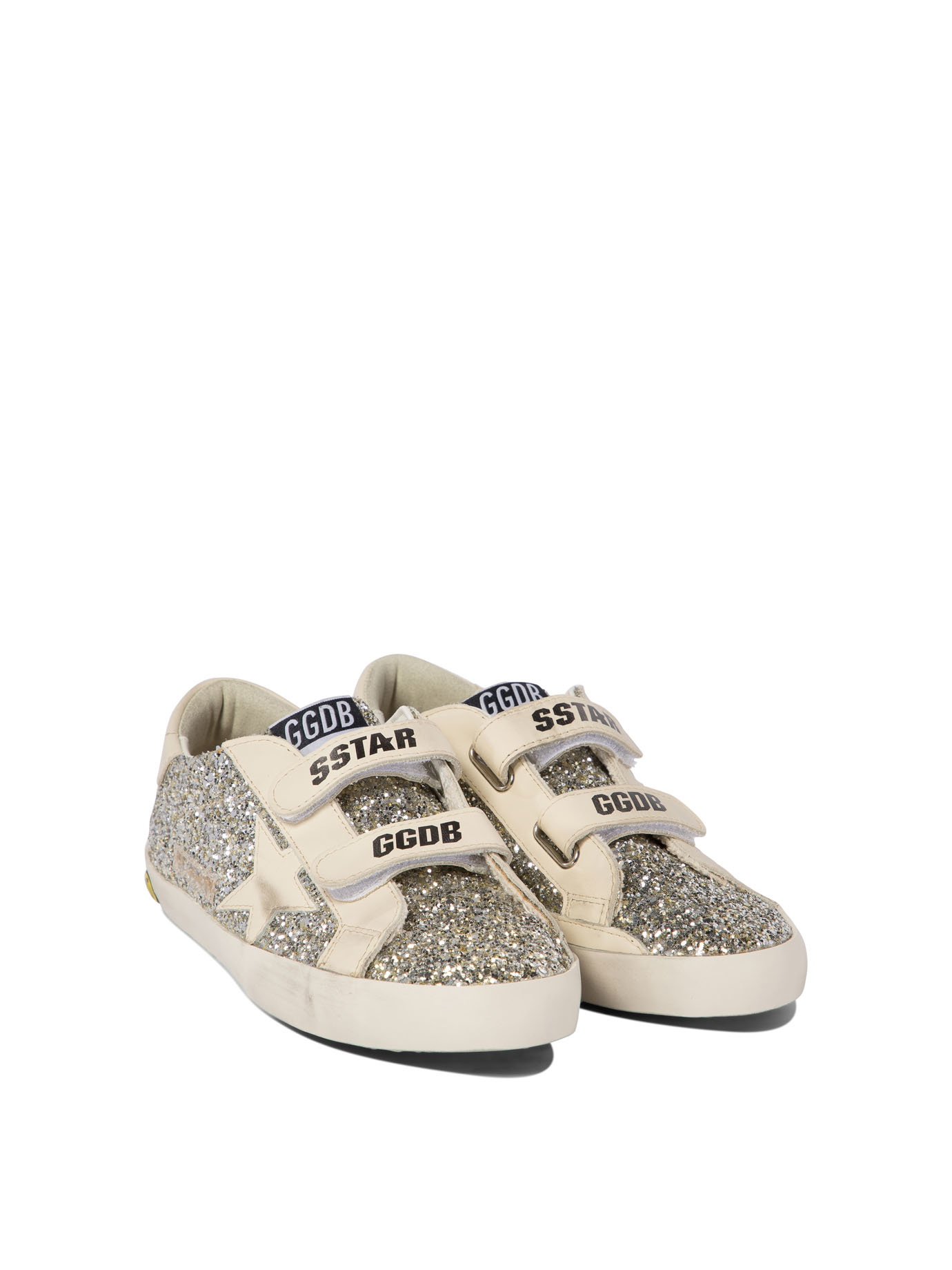 GOLDEN GOOSE KIDS Silver Old School sneakers